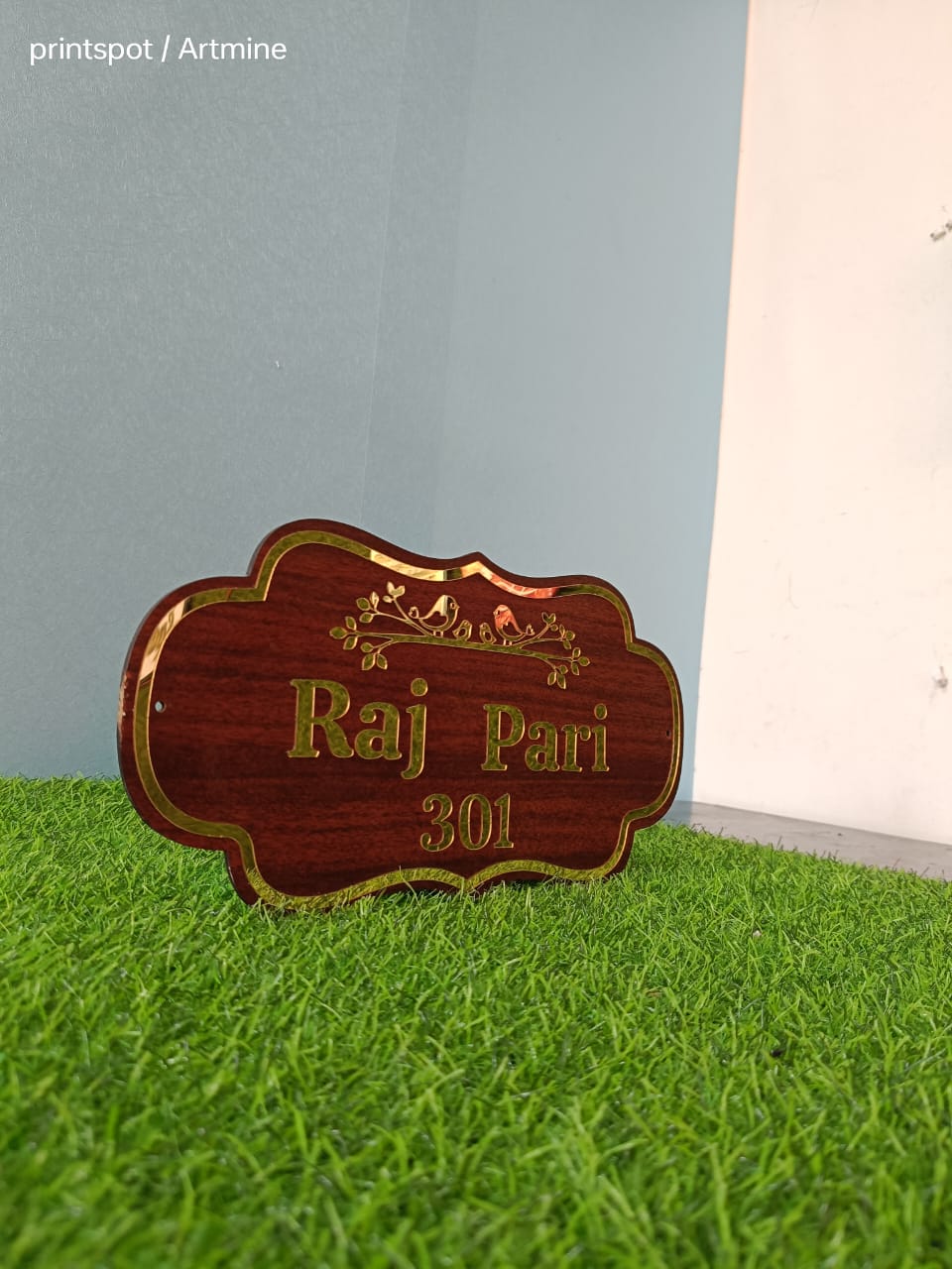 Customized  MDF Name Plate | Personalized Family & House Name Board