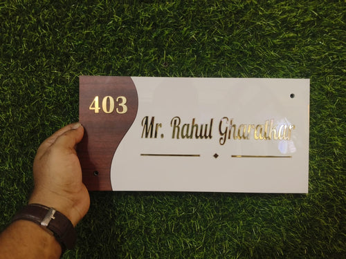 Customized Acrylic Name Plate for Home