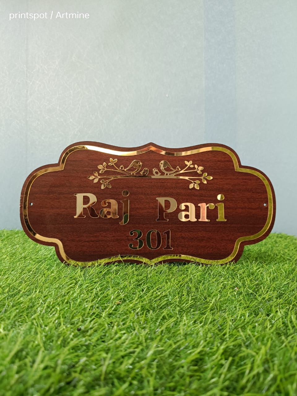 Customized  MDF Name Plate | Personalized Family & House Name Board