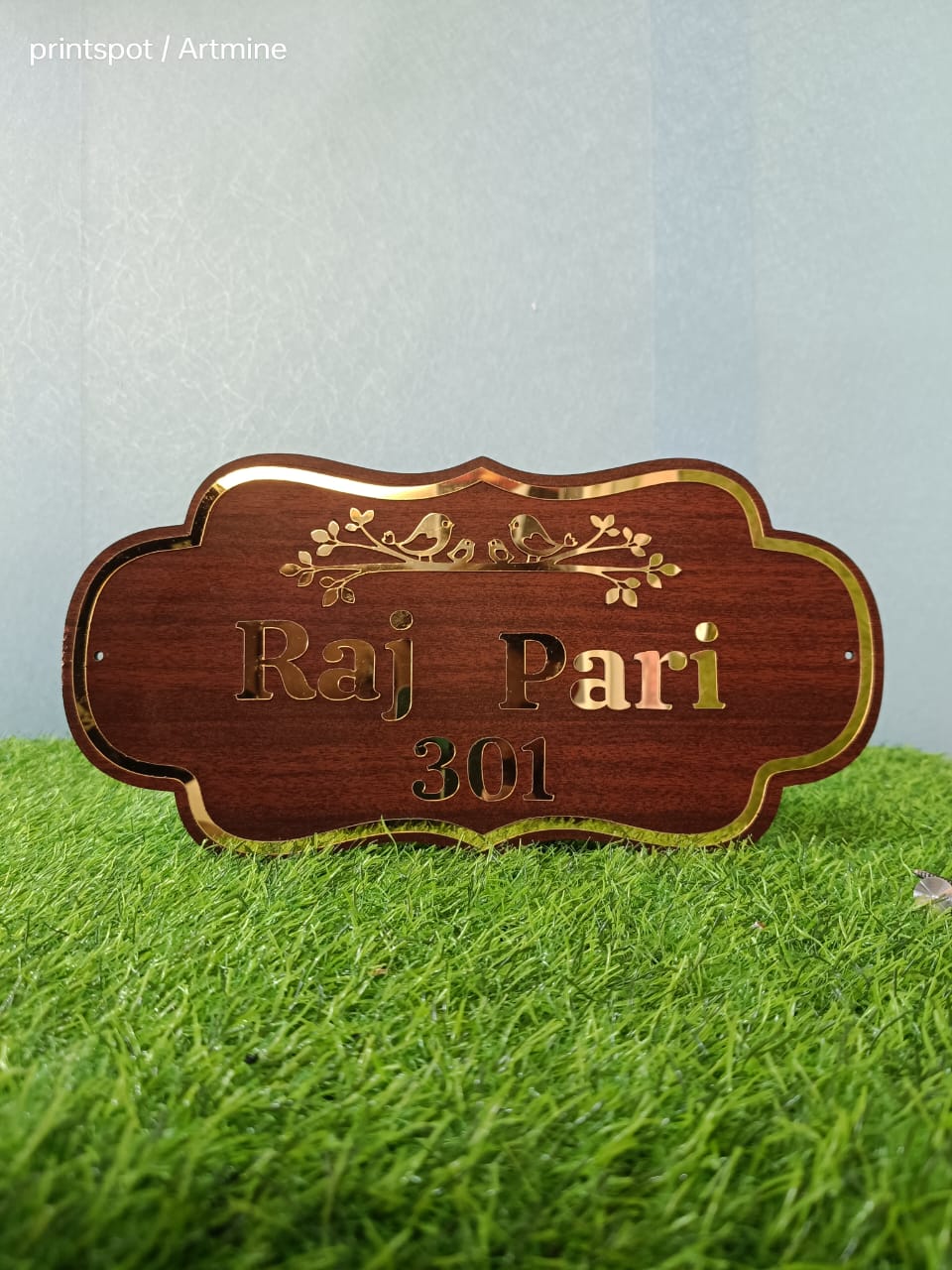 Customized  MDF Name Plate | Personalized Family & House Name Board
