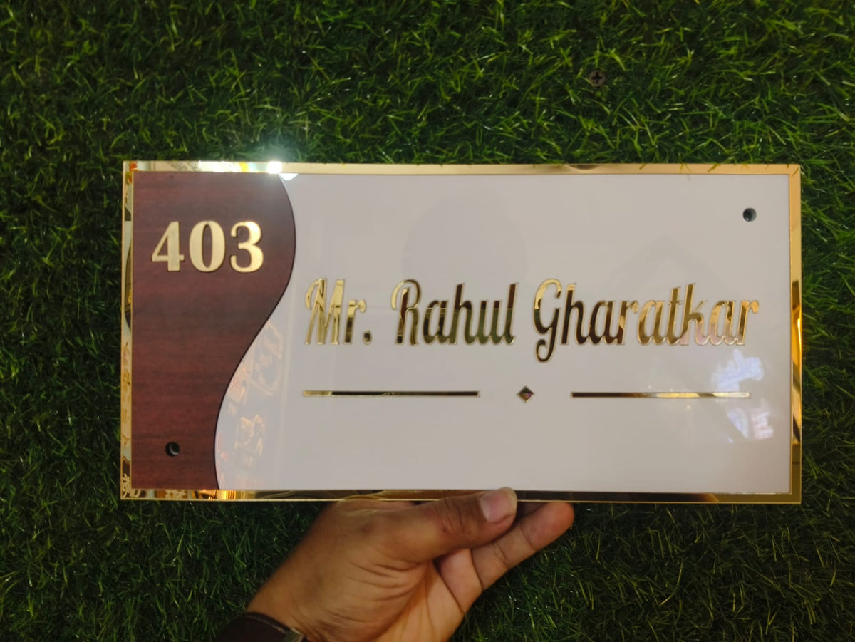 Customized Acrylic Name Plate for Home